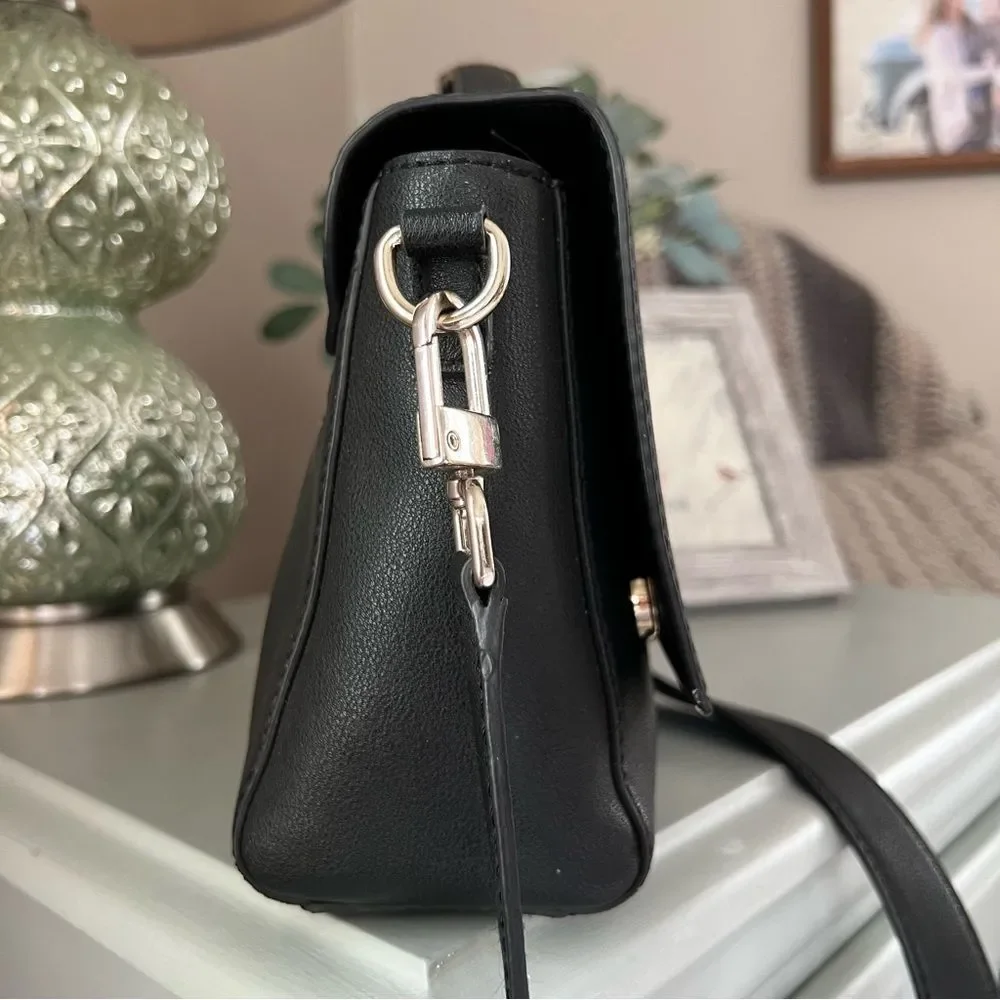 Guess Lani Crossbody Top Handle Adjustable Strap Flap Vegan Bag Purse